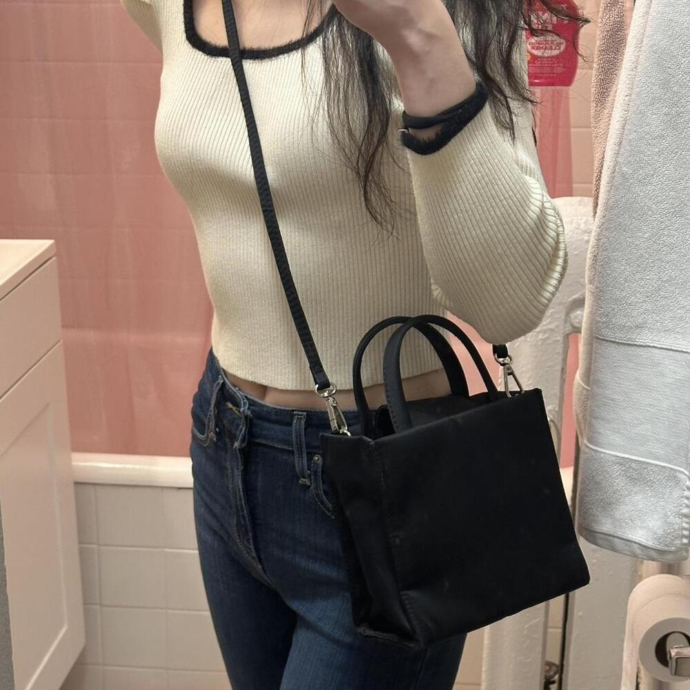 Urban Outfitters satin purse with removable strap